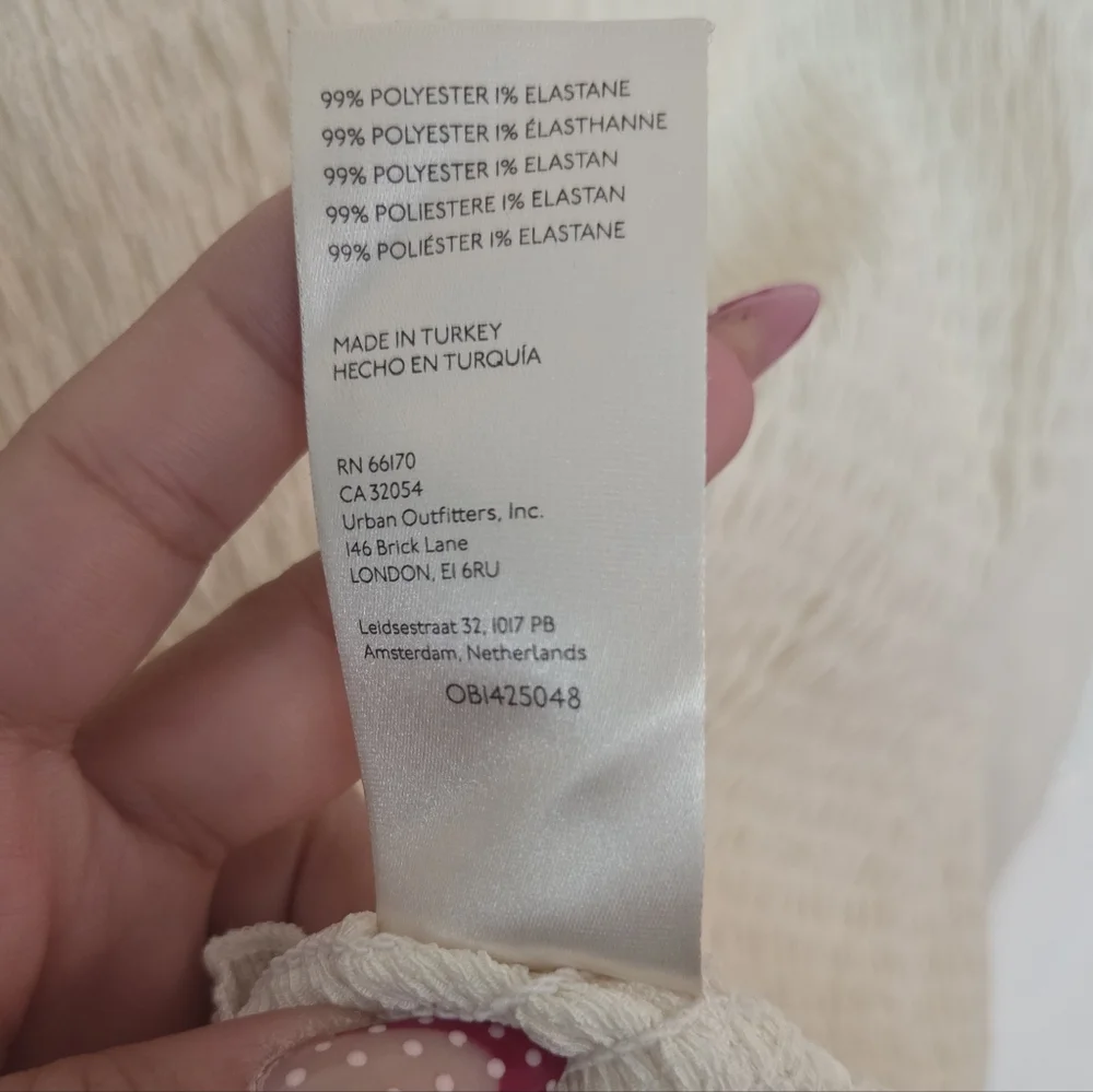 Anthropologie Smocked Puff-Sleeved Top
